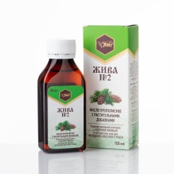 Масло с прополисом и растительными добавками «ЖИВА №2»100мл.