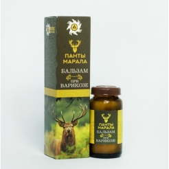 Алтайский целебный бальзам с пантами марала «От варикоза» 30 мл.