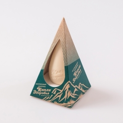 Шампунь твёрдый «Капля Здоровья» с касторовым маслом и маслом усьмы 80гр.