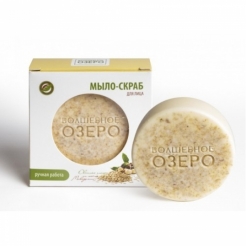 «Овсяные хлопья и макадамии» Мыло-скраб для лица «Волшебное озеро», 90гр.
